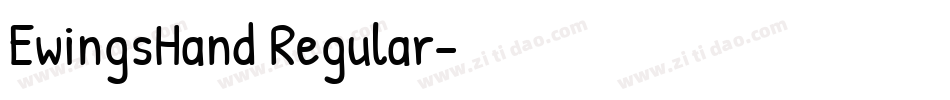 EwingsHand Regular字体转换